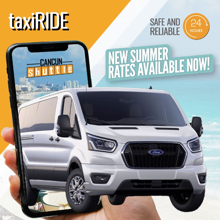 servicio de transportacion en el aeropuerto de Cancun taxiRide
