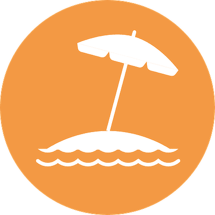 umbrella beach icon