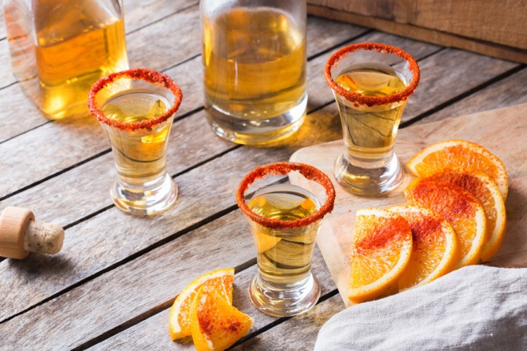 mexican-mezcal-or-mescal-shot-with-chili-pepper